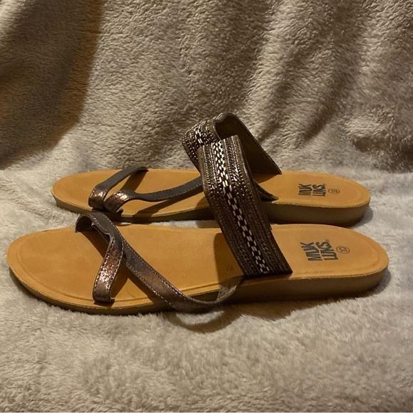 Muk Luks Shoes‎ Sandals Women’s Size 10 Slip On Open Toe - Picture 5 of 8